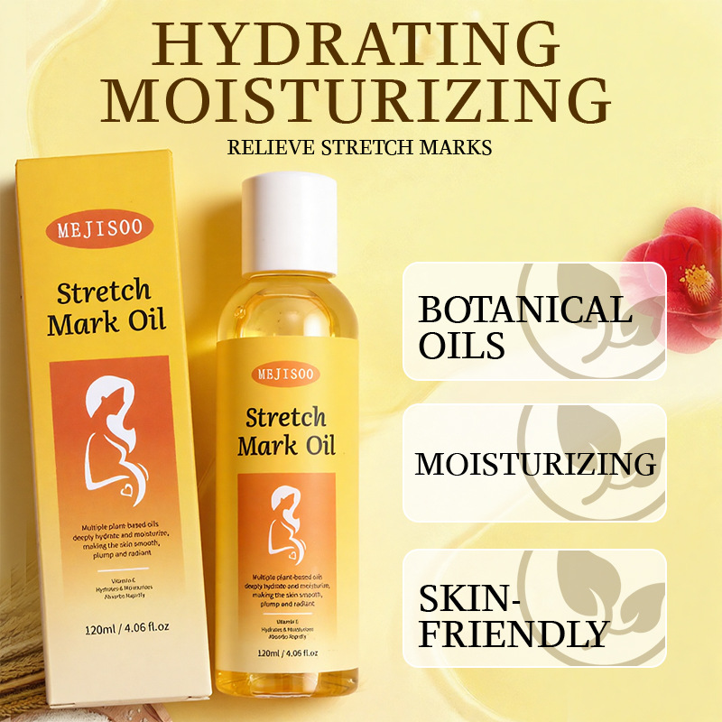 Cross-Border Trade Stretch Marks Oil, Pregnancy Belly Mark Oil, Massage Oil for Postpartum Stretch Marks, Obesity Marks Massage Essential Oil