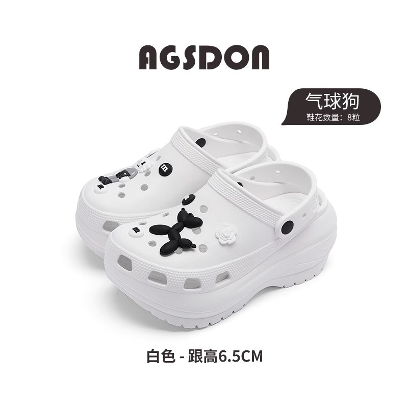 Zuecos de suela gruesa Augu Shiden para mujer, sandalias de playa de suela blanda, novedad primavera 2026, pantuflas de EVA