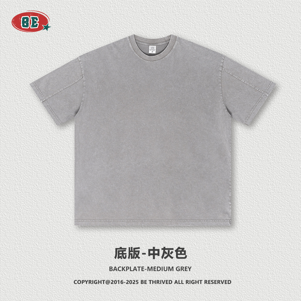 BE ropa de hombre | comercio exterior europeo y americano 3D bordado tridimensional retro marca de moda anticuado suelto vibe copo de nieve frito camiseta de manga corta hombres