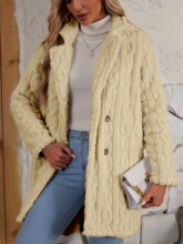 G 75520 Double Breasted Fleece Coat Ůʿë�q���� �羳��