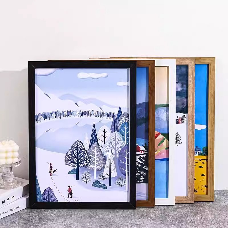 Wooden Puzzle Photo Frame Poster Display Large Size A3 A4 Photo Wall Hanging Wall-Mounted Oil Painting Frame Calligraphy Display Stand Wooden Puzzle Photo Frame Poster Display Large Size A3 A4 Photo Wall Hanging Wall-Mounted Oil Painting Frame Calligraphy Display Stand