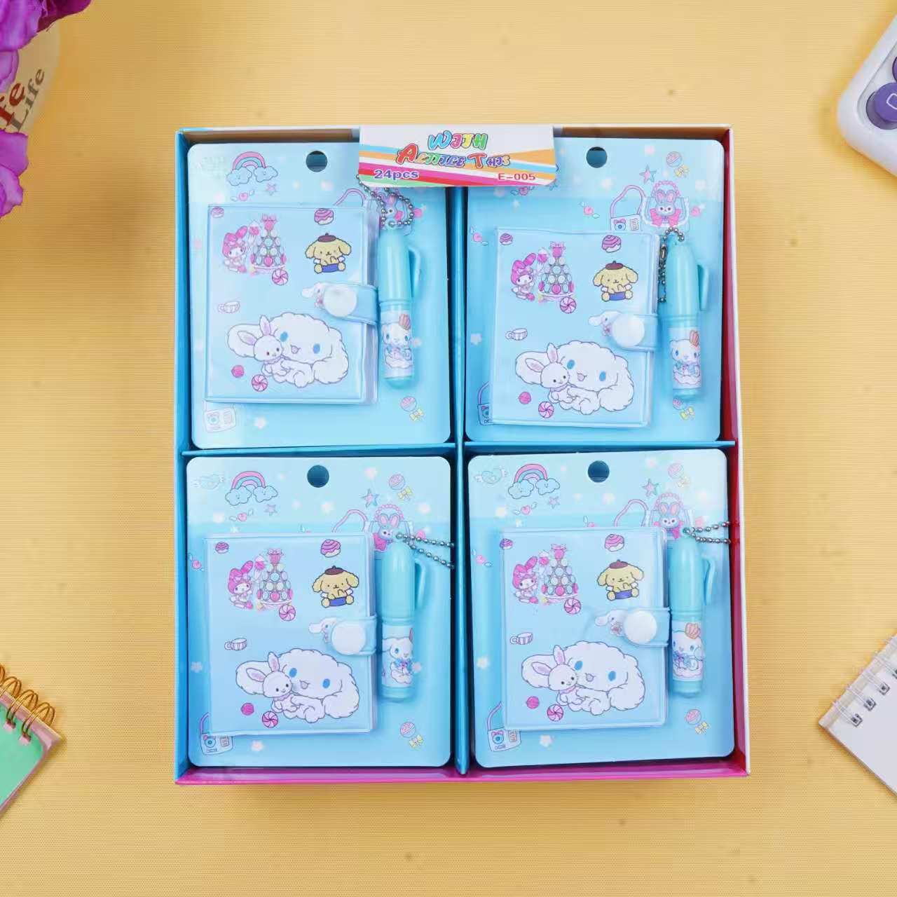E005 Labu mini cuaderno de mano conjunto creativo nuevo dibujo animado encantador comercio exterior transfronterizo tailandés temu