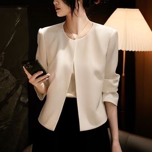 Women's Thin Commuter Blazer 2026 Spring/Summer New Style Cardigan Elegant High-End Casual Suit Versatile Top