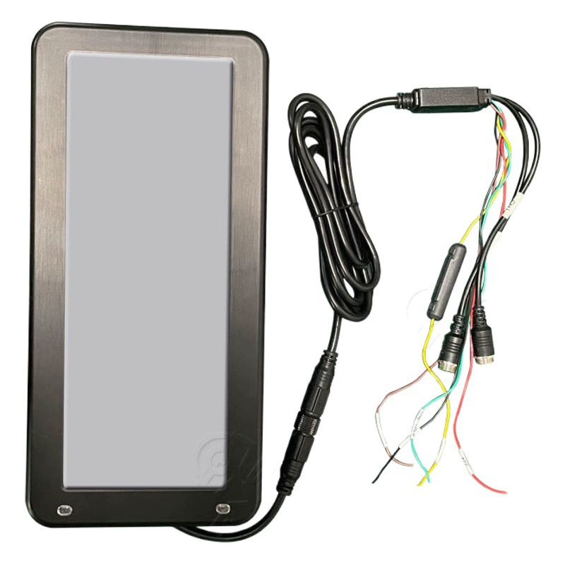 12.3inch Электронная камера заднего вида с функцией мониторинга слепых зон, универсальная для крупногабаритных транспортных средств, вертикальный экран, высокое разрешение, широкоугольная, ночное видение, двухканальная камера заднего вида.