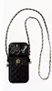 Black card holder smile + crossbody rope tw