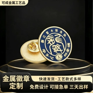 金属徽章定制仿珐琅别针校徽企业logo纪念章卡通动漫徽章定做工厂