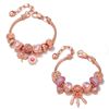 Panjia lobster buckle bracelet female pink love catcher network butterfly dragonfly pendant can extend bracelet accessories