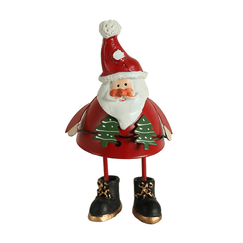 Nuevo hierro decoraciones de Navidad escena creativa diseño contador escritorio ventana decoración apoyos lindo
