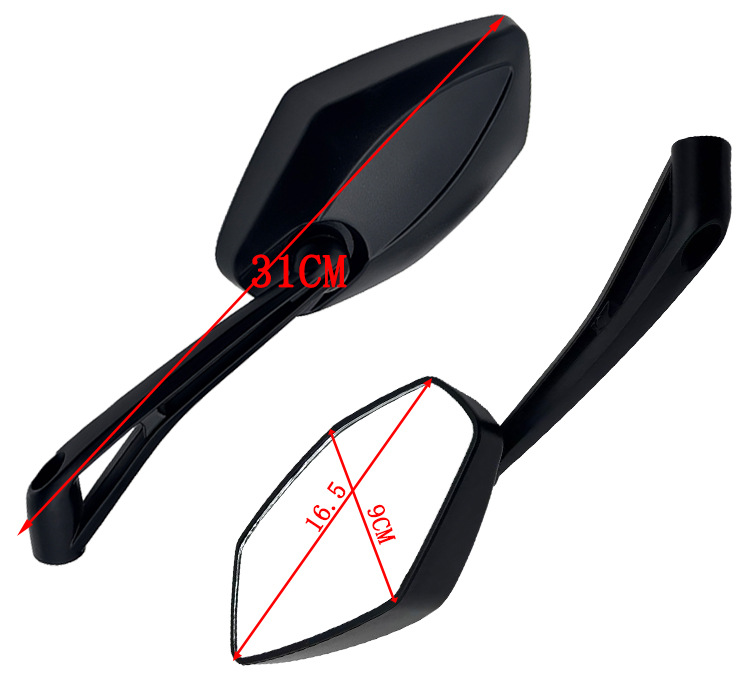Customized Electric Vehicle Scooter Convex Dji Rearview Mirror High-Definition Reversing Mirror Xunying Electric Vehicle Wide-Angle Rearview Mirror