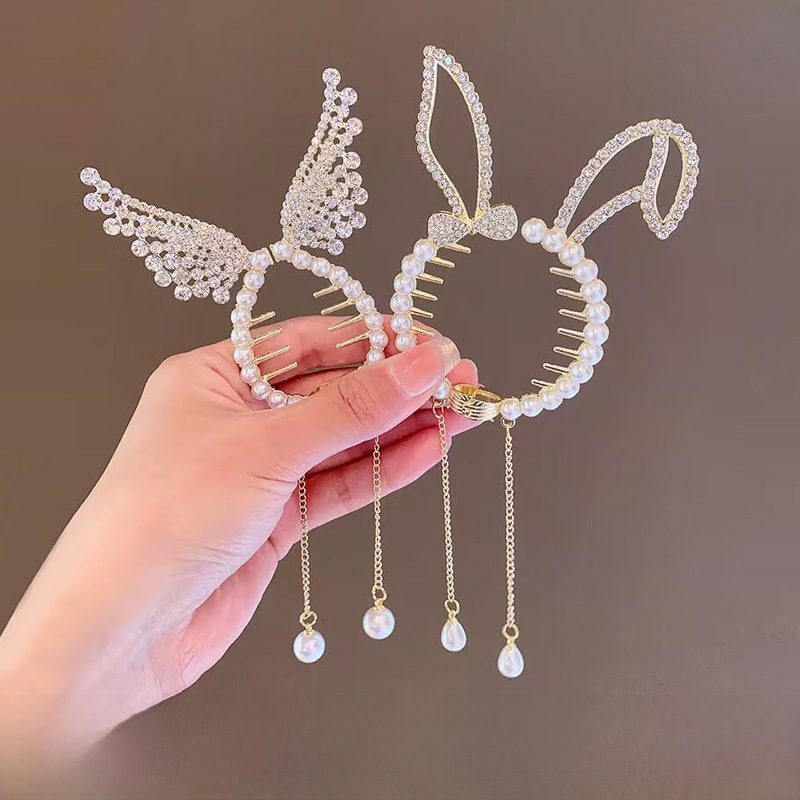 Acessórios de cabelo de almôndega infantil, enfeites de cabeça temperamentais, grampo de cabelo fixo, estilo coreano, rabo de cavalo de alto senso, grampo de cabelo para meninas_voghion.com