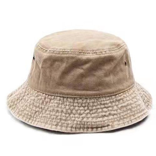 Hong Kong style retro washed denim fisherman hat couple fashion distressed short-brimmed basin hat breathable solid color cross-border spring and autumn