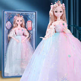 大号60厘米换装洋娃娃礼盒套装女孩冰雪爱莎公主礼品玩具厂家批发
