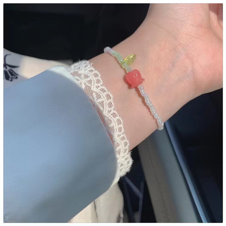 Damen Armbänder Mit Süßen Blumen Perlen display picture 4