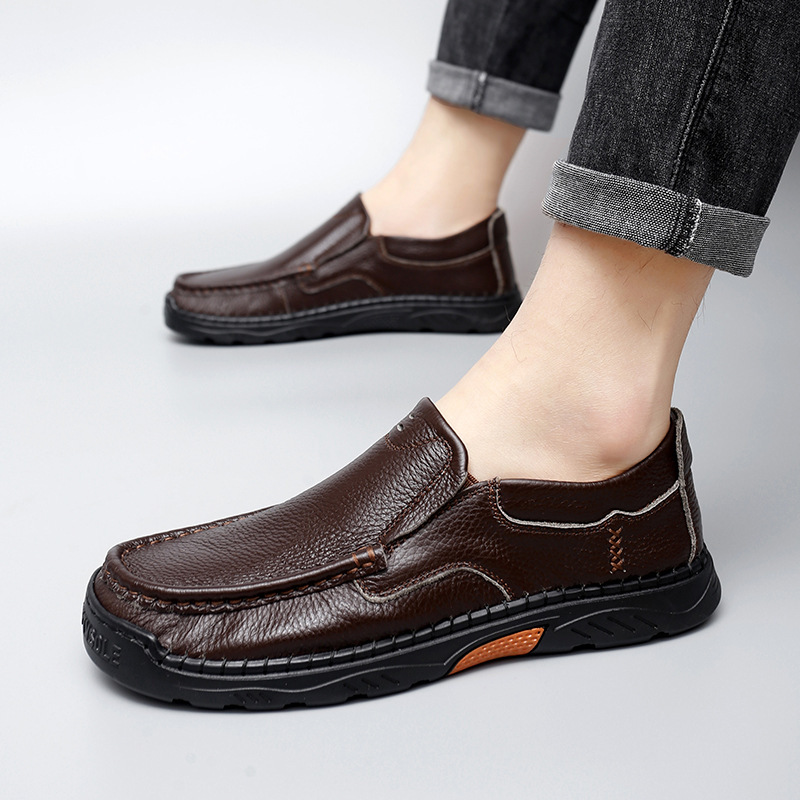 Large size472025新款头层牛皮春夏皮鞋男真皮商Genuine Leather