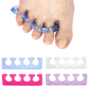 Nail Art Toe Separator Toe Isolation Nail Art Tool Soft Glue Finger Separator Soft Plaid Reusable Wholesale