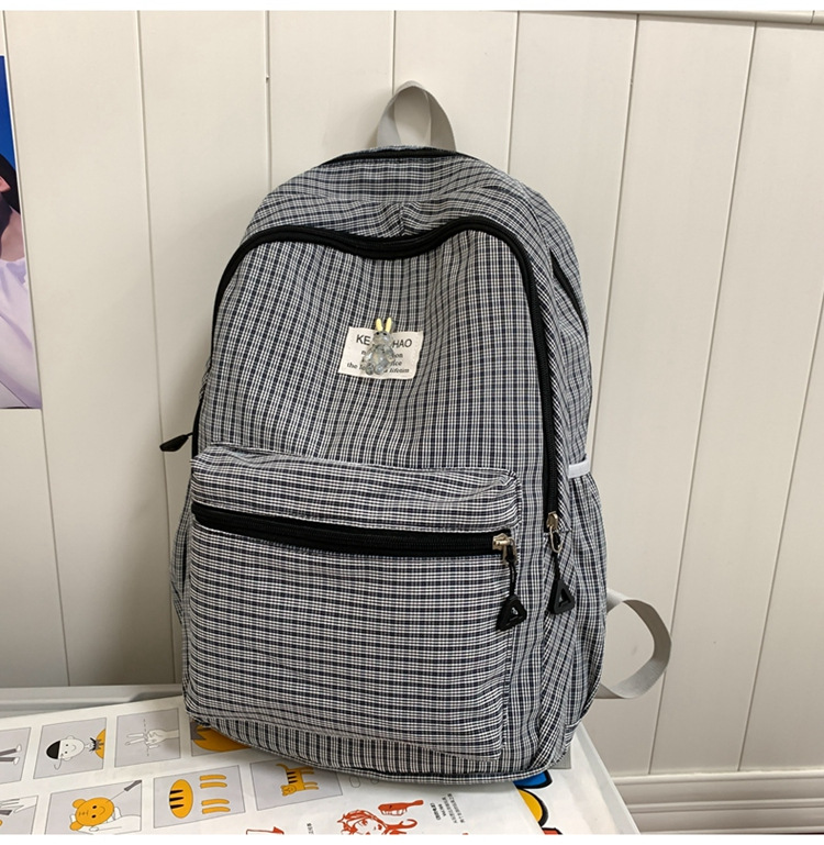 Nueva Mochila De estudiante masculino y femenino simple Estudiante universitario mochila de estudiante de escuela intermedia y secundaria Mochila de tela Oxford de gran capacidad
