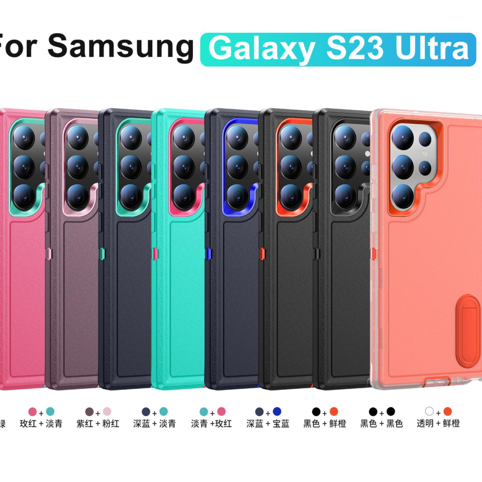 2024 Hot Selling Robot Combo For Samsung 24Ultra Defender Three Proof Matte Frosted Phone Case