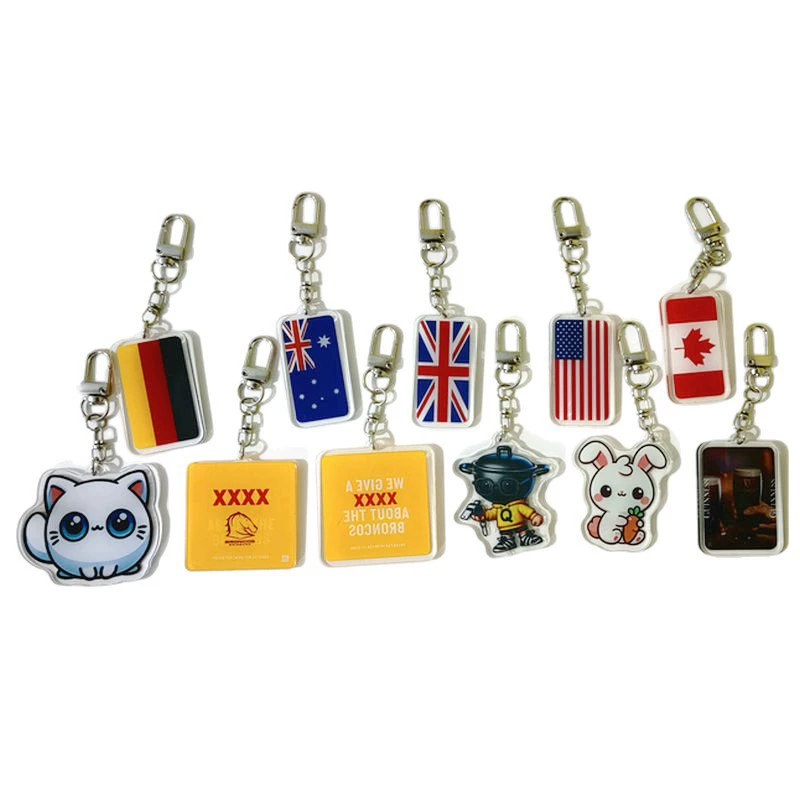 Acrylic cartoon keychain, custom-made