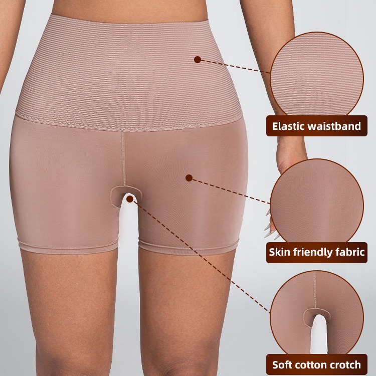 Pantalón Bóxer Moldeador de Talle Alto de Nylon, Control de Abdomen y Levantador de Glúteos