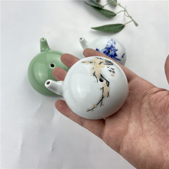 Ceramic water drop ink drop pot, four treasures of the study, accessories, traditional Chinese painting inkstone, ink drop, Jingdezhen porcelain ink stick, ink drop
