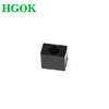 Hole luminescence diode plastic cement 90 Degree square LED Spacer lamp holder 1F black 3MM Base