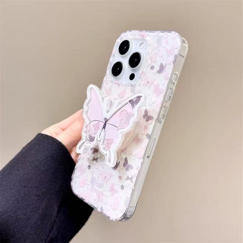 Girl Heart Flower Butterfly Adecuado para Apple 15/16pro funda para teléfono móvil 15promax nicho 14pro nuevo 13p