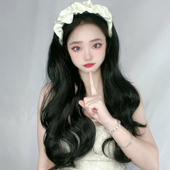 Hairpiece for women, long cloud-shaped hair tie-in, fashionable half-length curly hair, wholesale synthetic human hair manufacturer