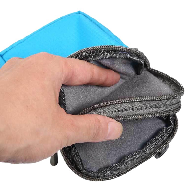 Universal de la lona del teléfono móvil de la cintura bolsa de cuero caso 6,9 pulgadas cremallera bolsa de la cintura colgante crossbody bolsa adecuada para apple samsung bolsa de hombro