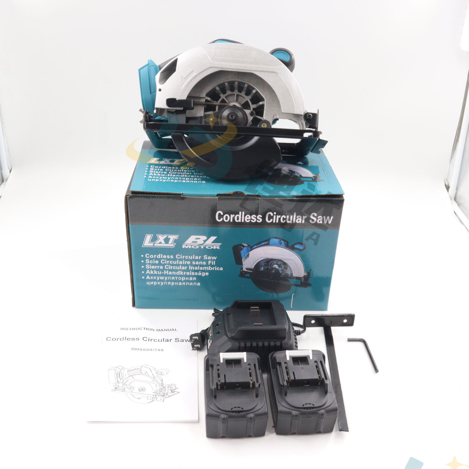 Sierra de mesa estilo Makita de 7 pulgadas, máquina para cortar piedra, sierra circular inalámbrica con batería de litio, sierra circular eléctrica portátil
