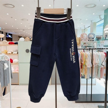 韩版童装一件代发冬款男童加绒运动长裤加厚保暖童裤TTTM234T03K