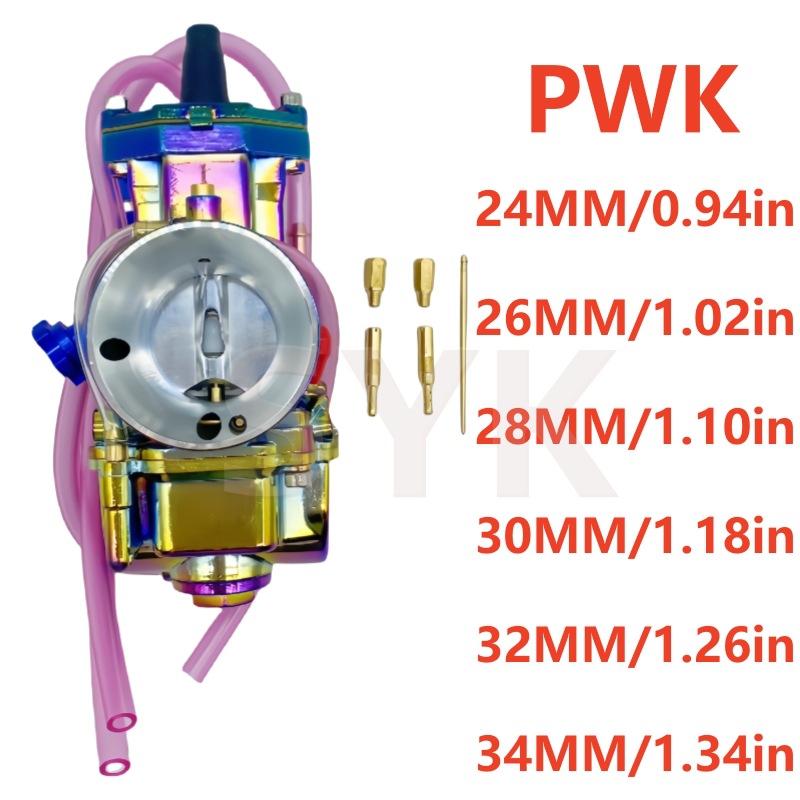 Cuchillo de puerta modificado carburador colorido PWK 24 26 28 30 32 34mm motocicleta de campo cruzado de arena