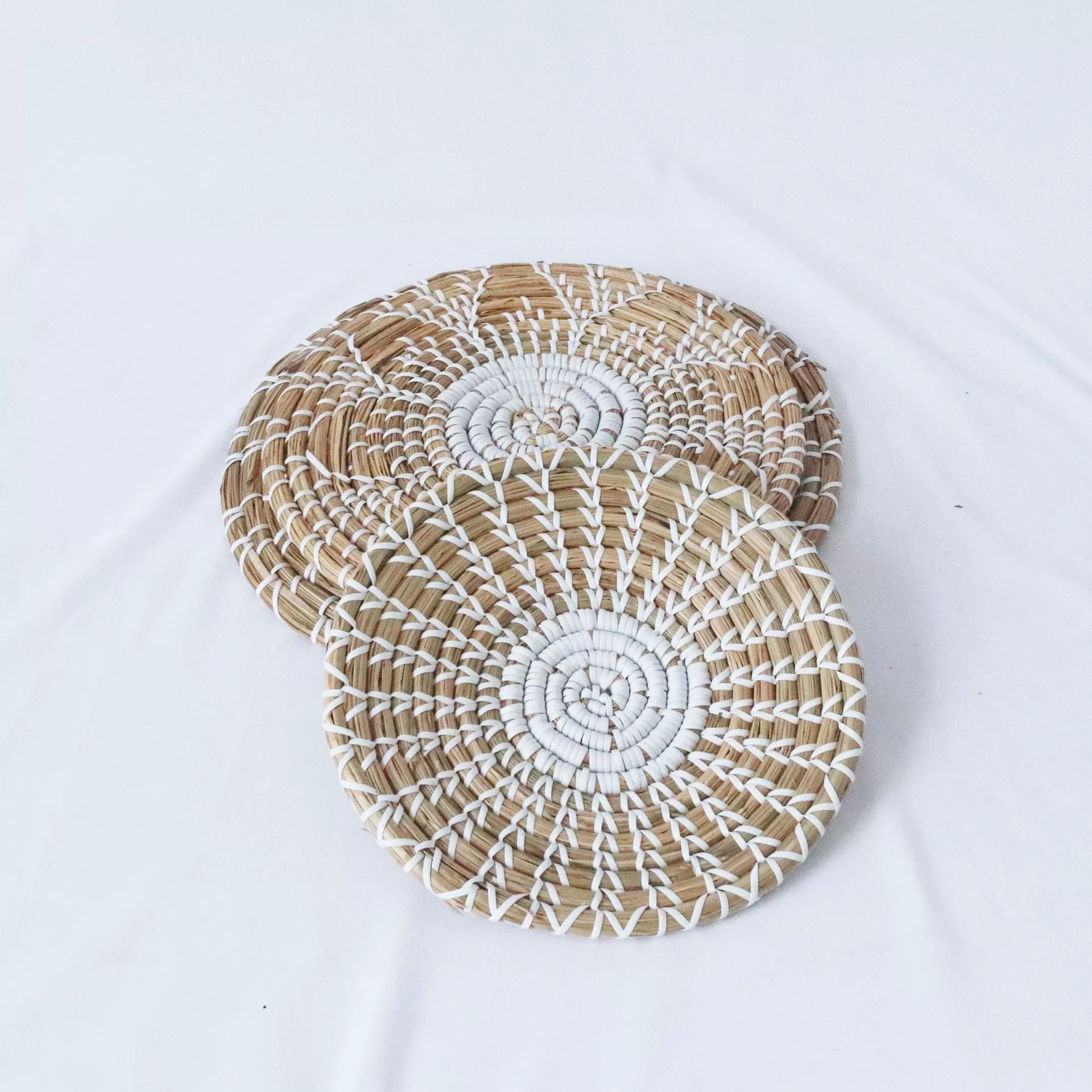 straw decorations, woven set, European style, 3 piece set