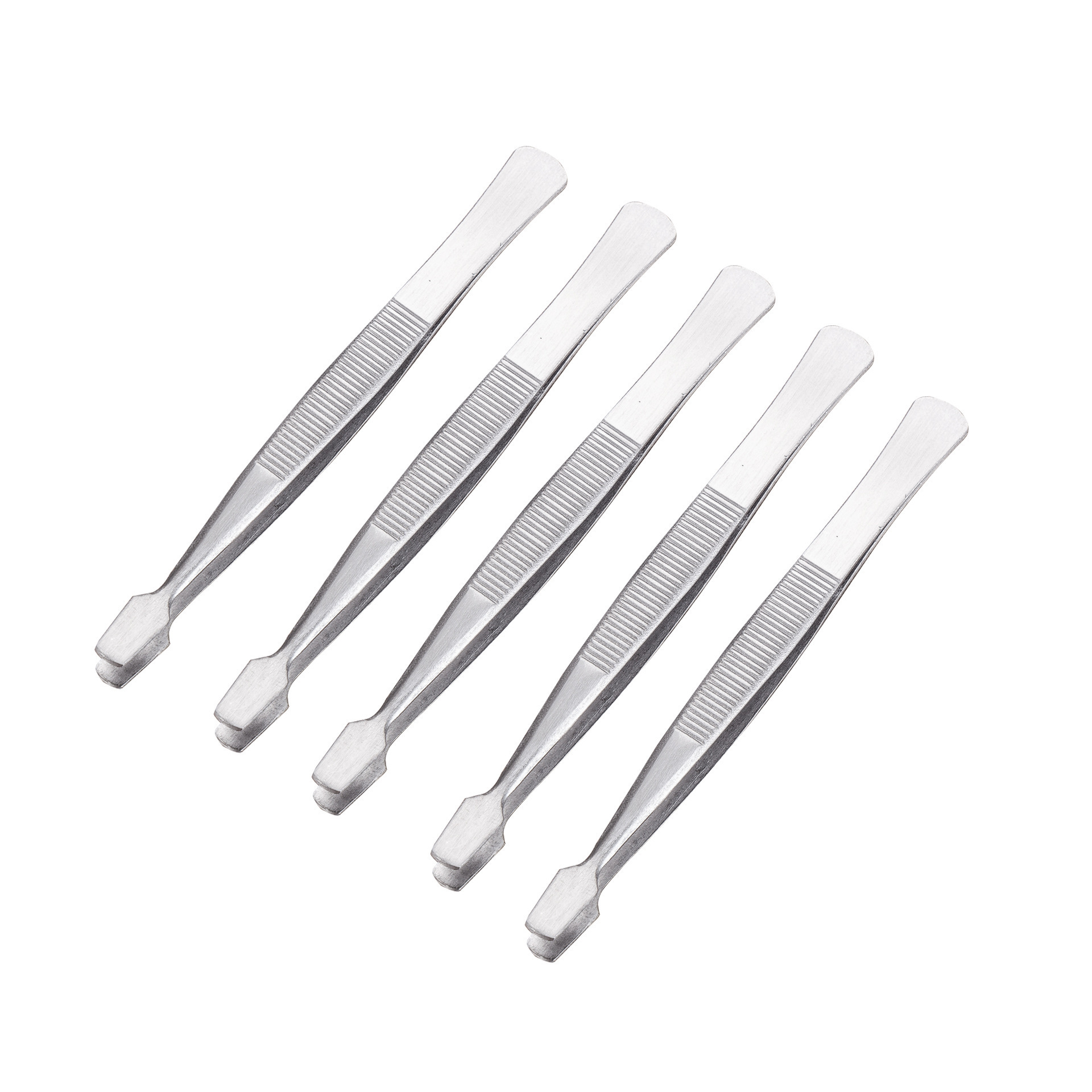 不锈钢砂光镊子拔毛不锈钢眉夹贴眼睫毛辅助107mm