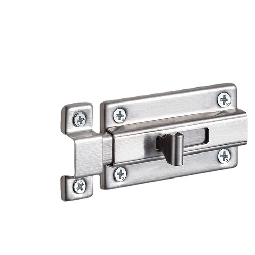 Stainless steel double-sided toggle bolt security latch sliding door hook sanitary room thickened anti-theft surface-mounted 304 door bolt
