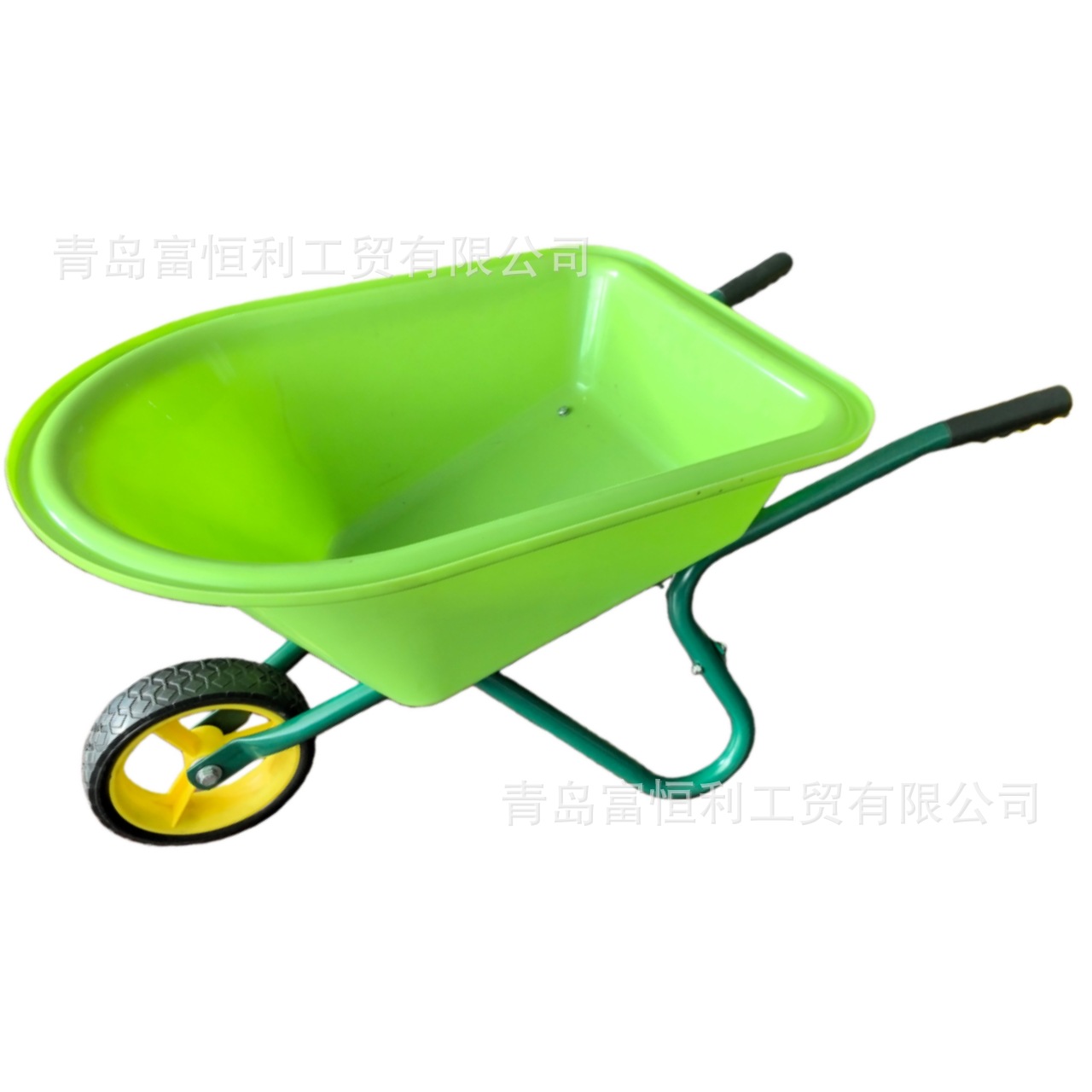 翻斗独轮车加厚塑料斗户外花园儿童手推车玩沙玩具轻便推沙搬运车