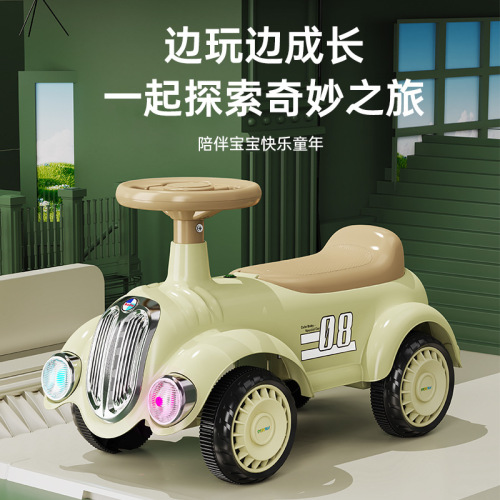 Children's Scooter No Pedal 1-3 Years Infant Gliding Car Baby Twist Slide Bike for Boys and Girls Balance Bike