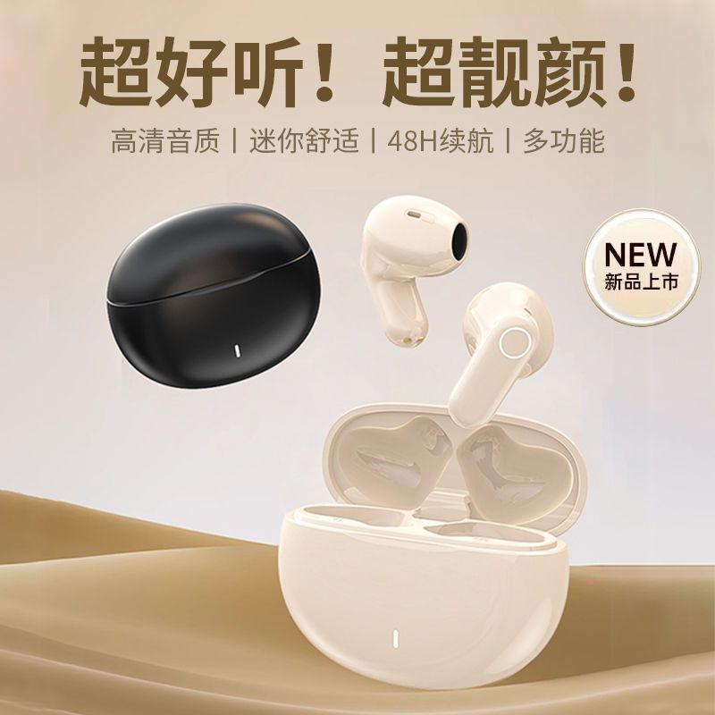 Cross-border tiktok tremolo j16a half in-ear real wireless bluetooth headset motion noise reduction long endurance wholesale