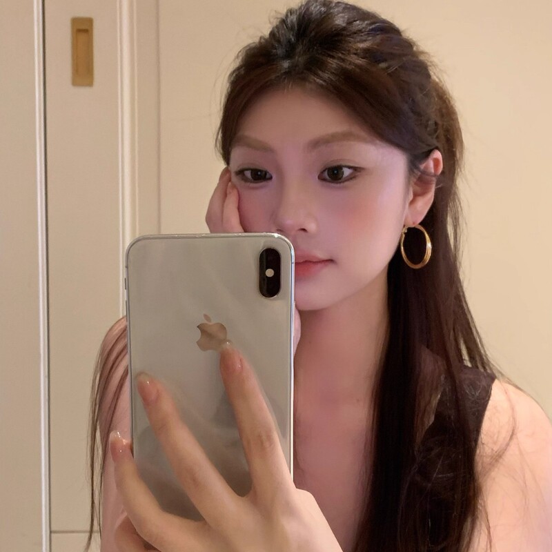 百搭简约大圈圈耳环复古通勤耳饰 冷淡风气质耳圈女ins高级感耳饰|undefined