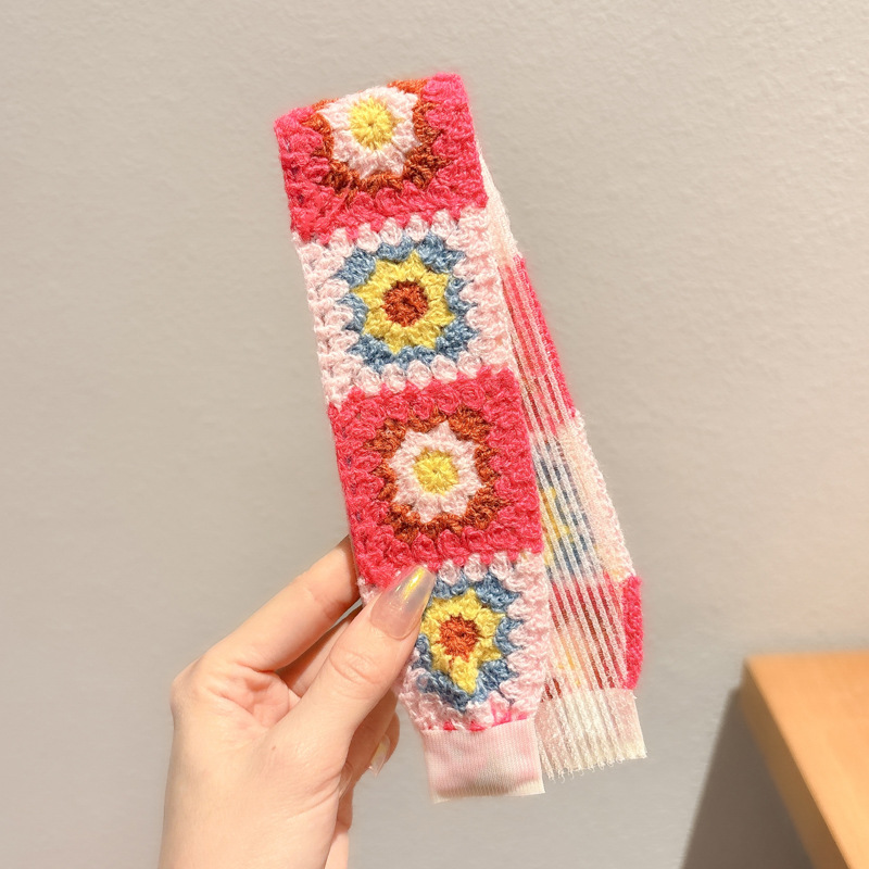 Sen sistema de punto flor fresa velcro para niñas y niños acabado de cabello correa de cabello sensación de alto nivel lavado de la cara brocha de cabello