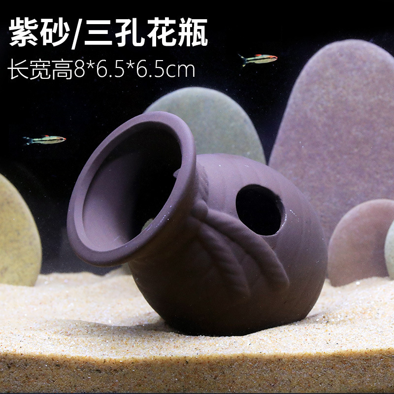 水槽キノコハウス装飾品陶器ポット隠れ家クリエイティブセラミックパッケージ装飾ハウス造園エビの巣エビポット隠れ家|undefined
