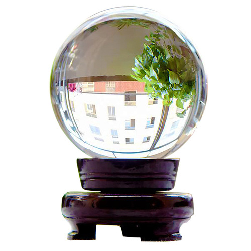 White transparent glass crystal ball feng shui decorative ornaments home accessories living room office photo photography props