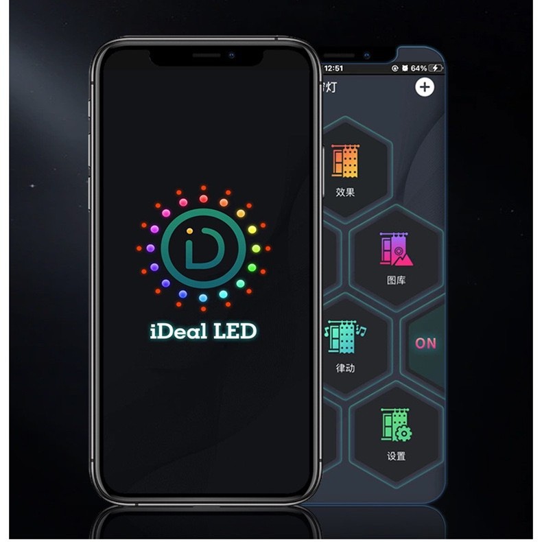 Lámpara inteligente de árbol de Navidad línea de cuero conjunto de lámparas de decoración de Navidad lámpara de color DIY programación de luz de control de voz atenuación