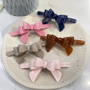 Ins Same Style Acetic Acid Grab Clip Korean Style Simple Fashion Hair Accessories Women's Alkaline Water Bread Broken Hairpin Lucky Knot Shark Clip_voghion.com