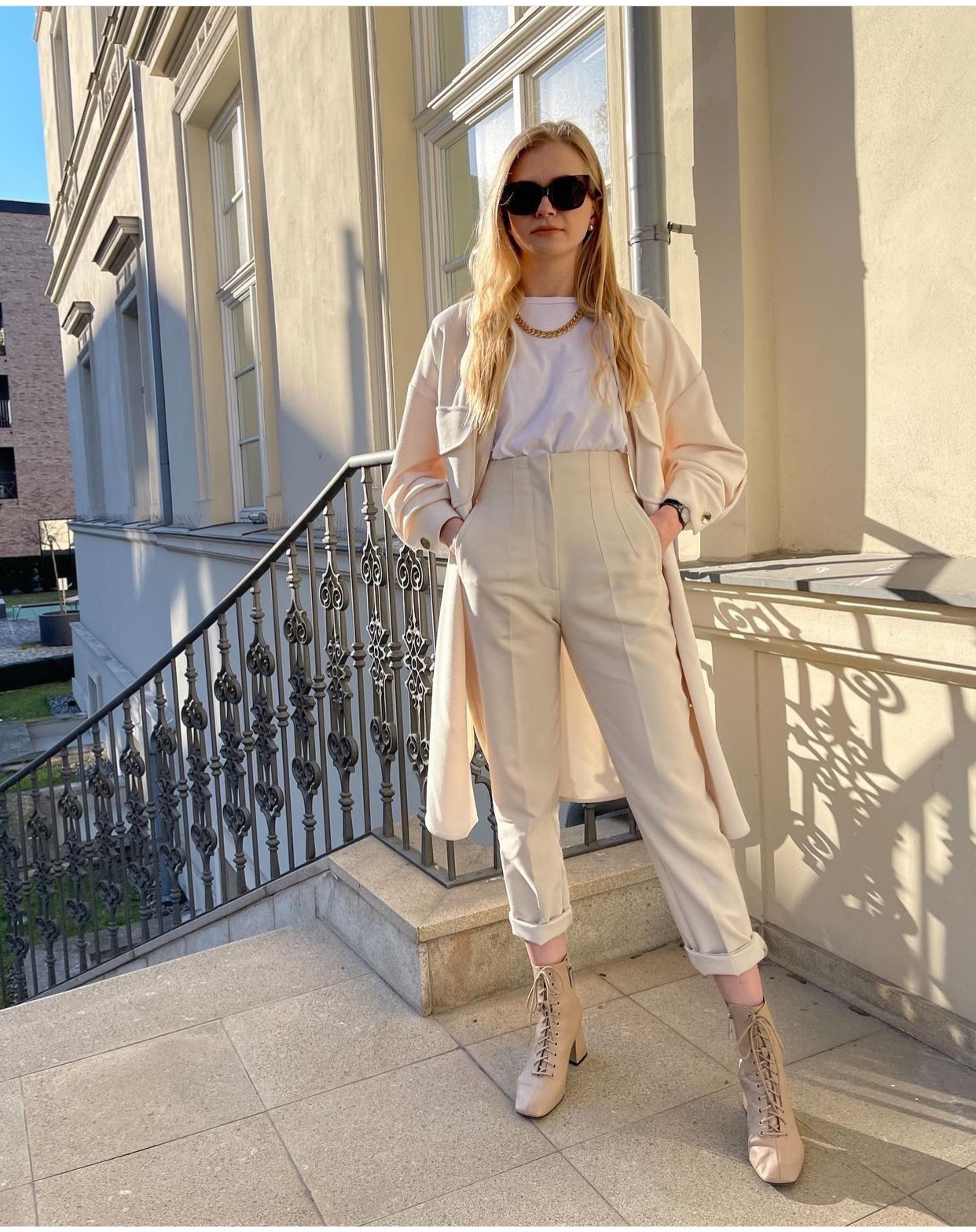 Damen High-waist Stoffhose Für Einen Eleganten Casual-look_voghion.com