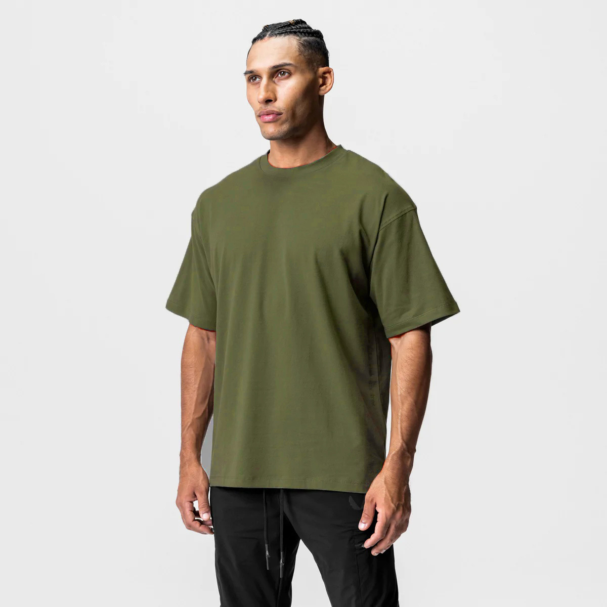 210g Weight Cotton, Cotton Blend Fabric Type T-shirt Tops Type Round Neck Neckline Solid Color Pattern Men's Gender Sports Style Men's Solid Color T-shirt Men's Clothing 18