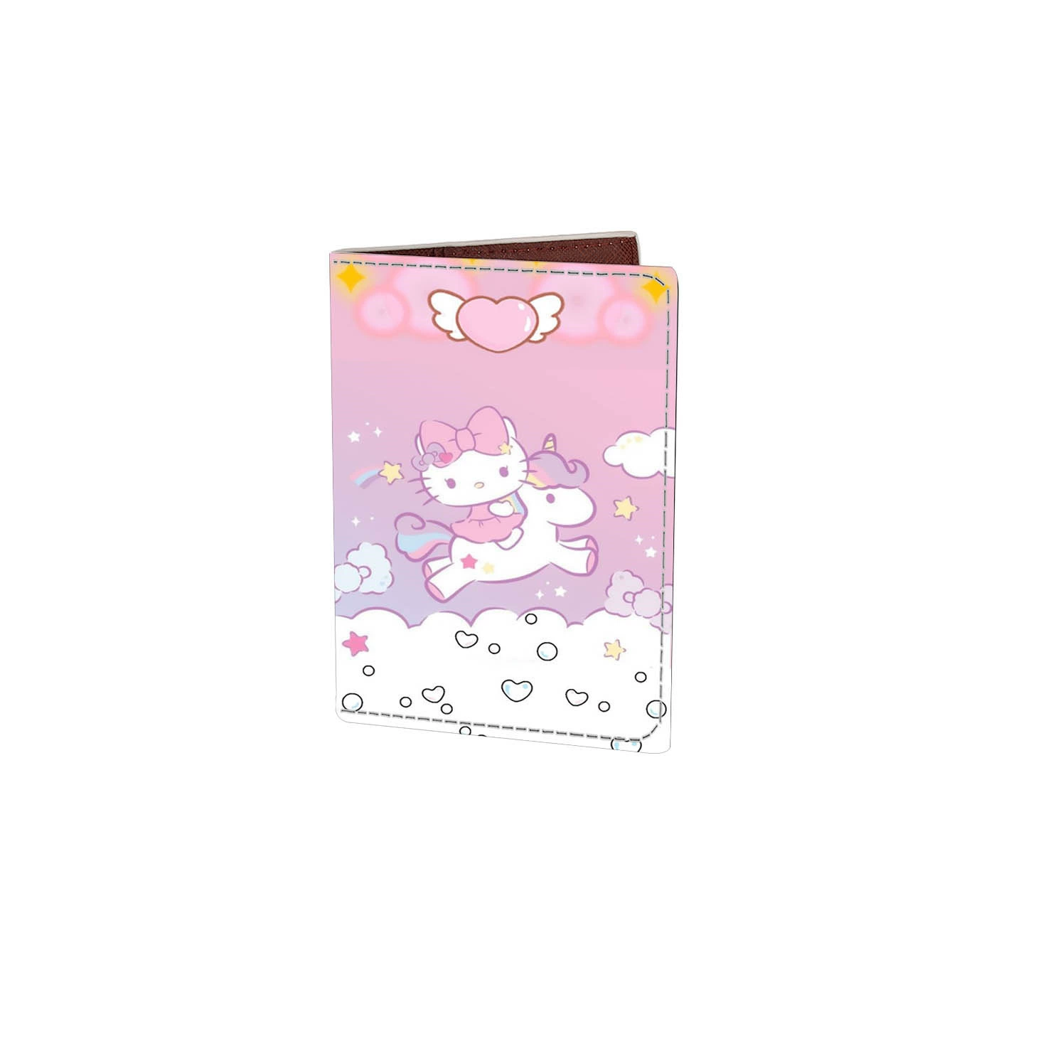 Cross-border TEMU отправляет JIT Xiyin Shein Travel KT кошка паспортная сумка Sanrio ID папка для печати