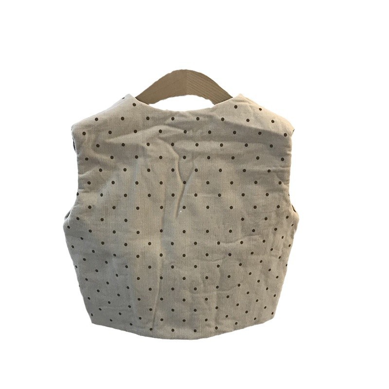 Chaleco de otoño e invierno para bebé, ropa infantil gruesa de estilo coreano, chaleco abotonado para bebé, chaleco de algodón estilo invierno para niños para uso exterior.