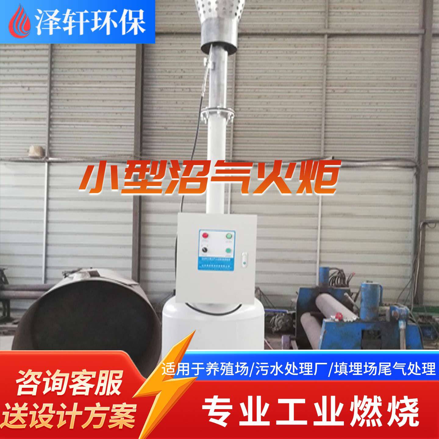 山东泽轩沼气火炬生态农业小型沼气火炬污水厌氧池沼气燃烧装置