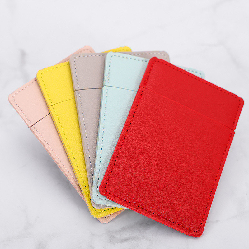 Espejo cosmético de mano de color sólido espejo cosmético de acero inoxidable espejo portátil resistente a los golpes logotipo imprimible