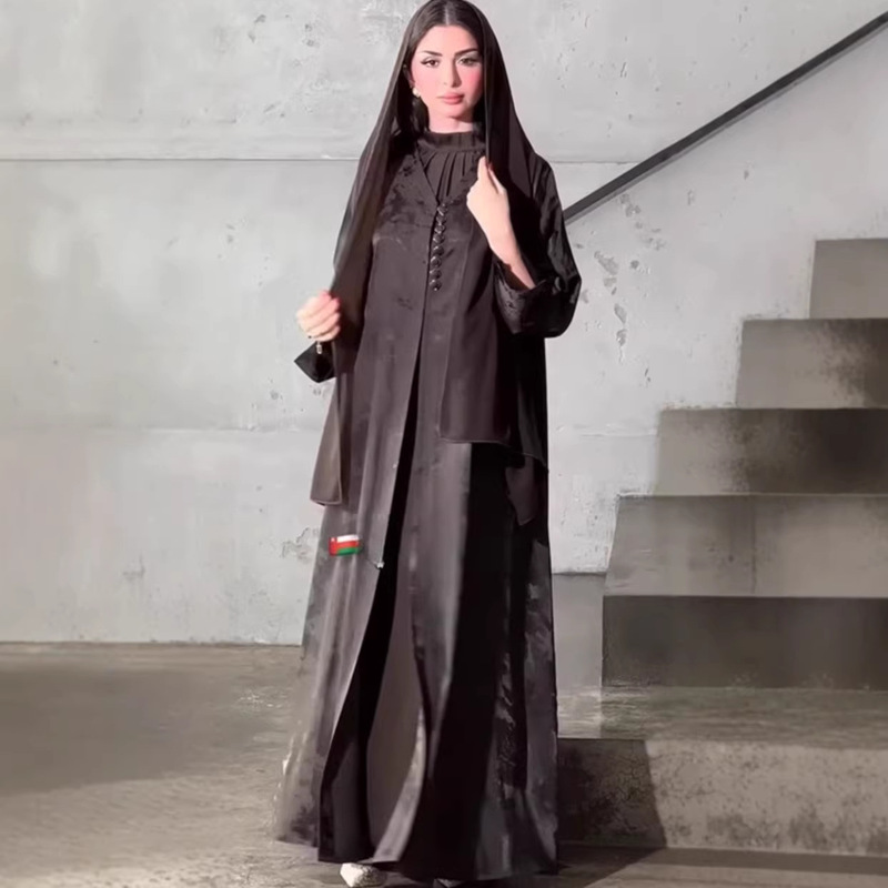 2025 European and American Amazon Cross-Border New Designer Style Elegant Casual Fashion Mid-Length Shawl Coat